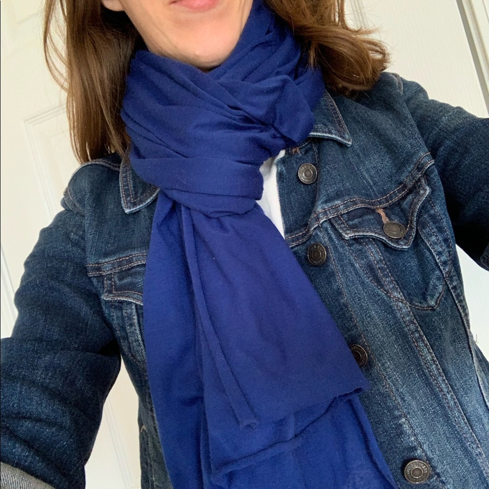 Royal Blue Midweight Jersey Scarf